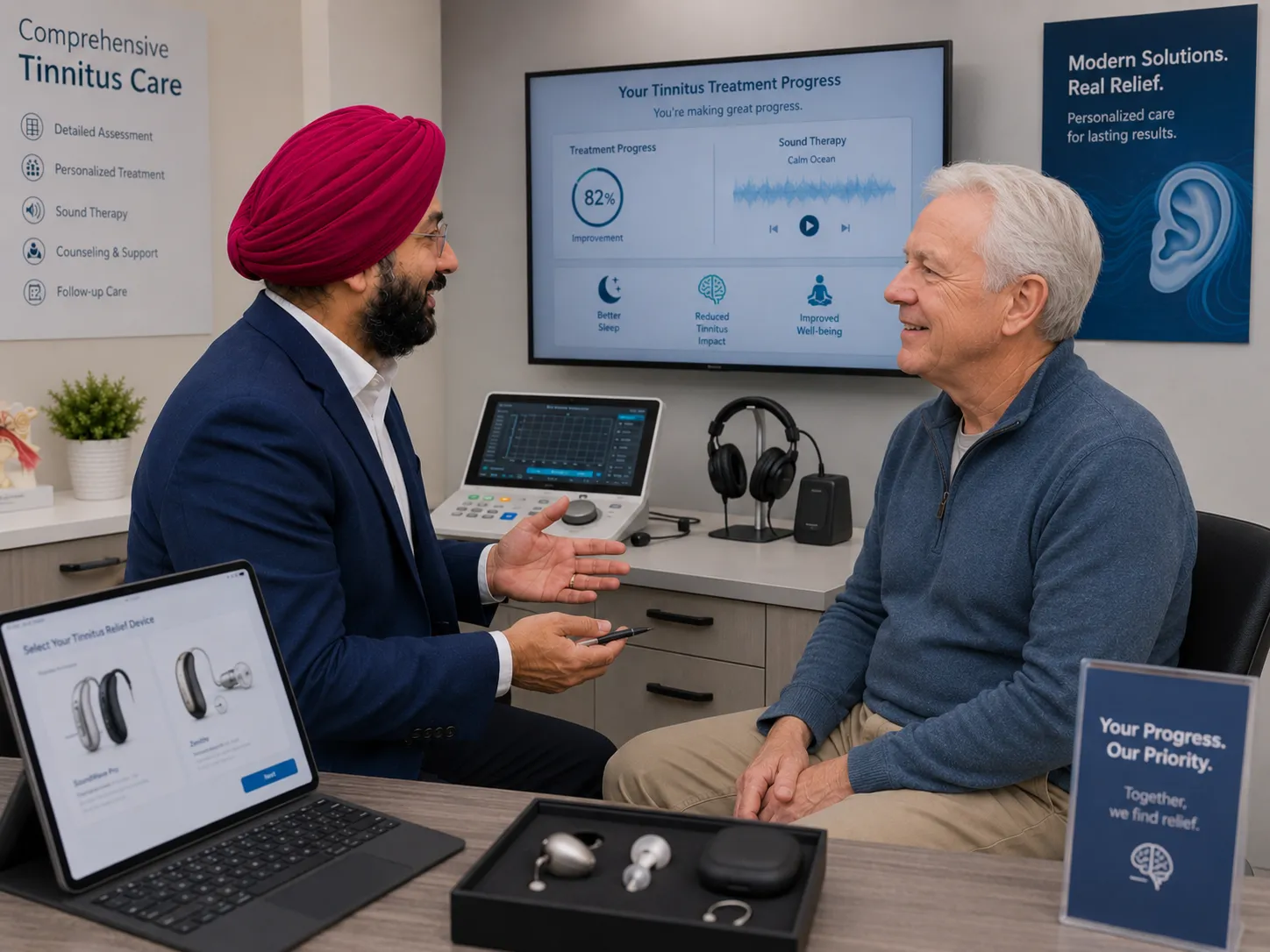 Earport hearing care consultation room