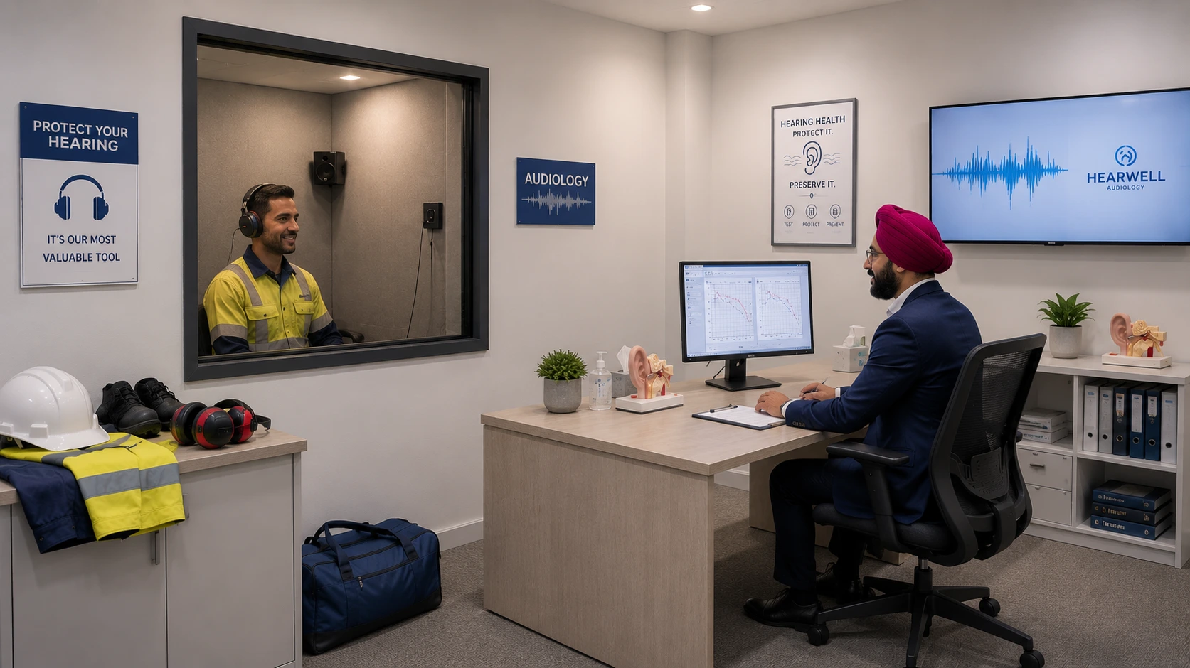 Pure-tone audiometry and occupational noise screening at Earport Audiology Charlestown for pre-employment hearing assessment