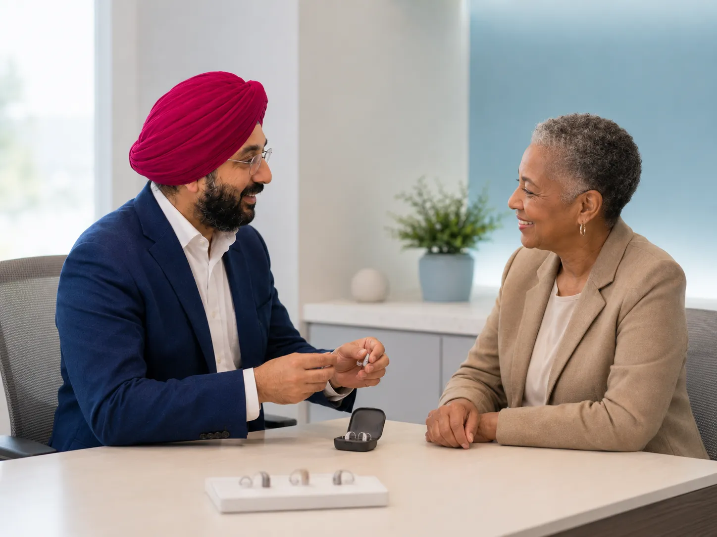 Family conversation showing real-world hearing challenges