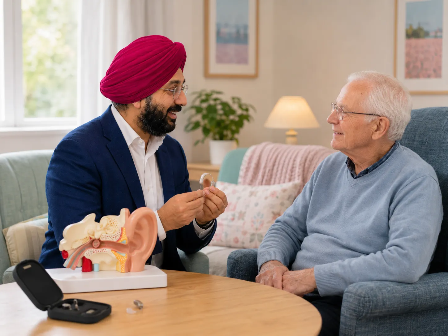 Aged care audiology visits Charlestown for an older resident